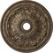 Ekena Millwork Flagstone Ceiling Medallion (Fits Canopies up to 3 7/8"), 30"OD x 3 7/8"ID x 3 1/4"P, Warm Silver CM30FLWSS - alternate 1